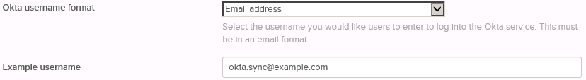 Okta Username Format